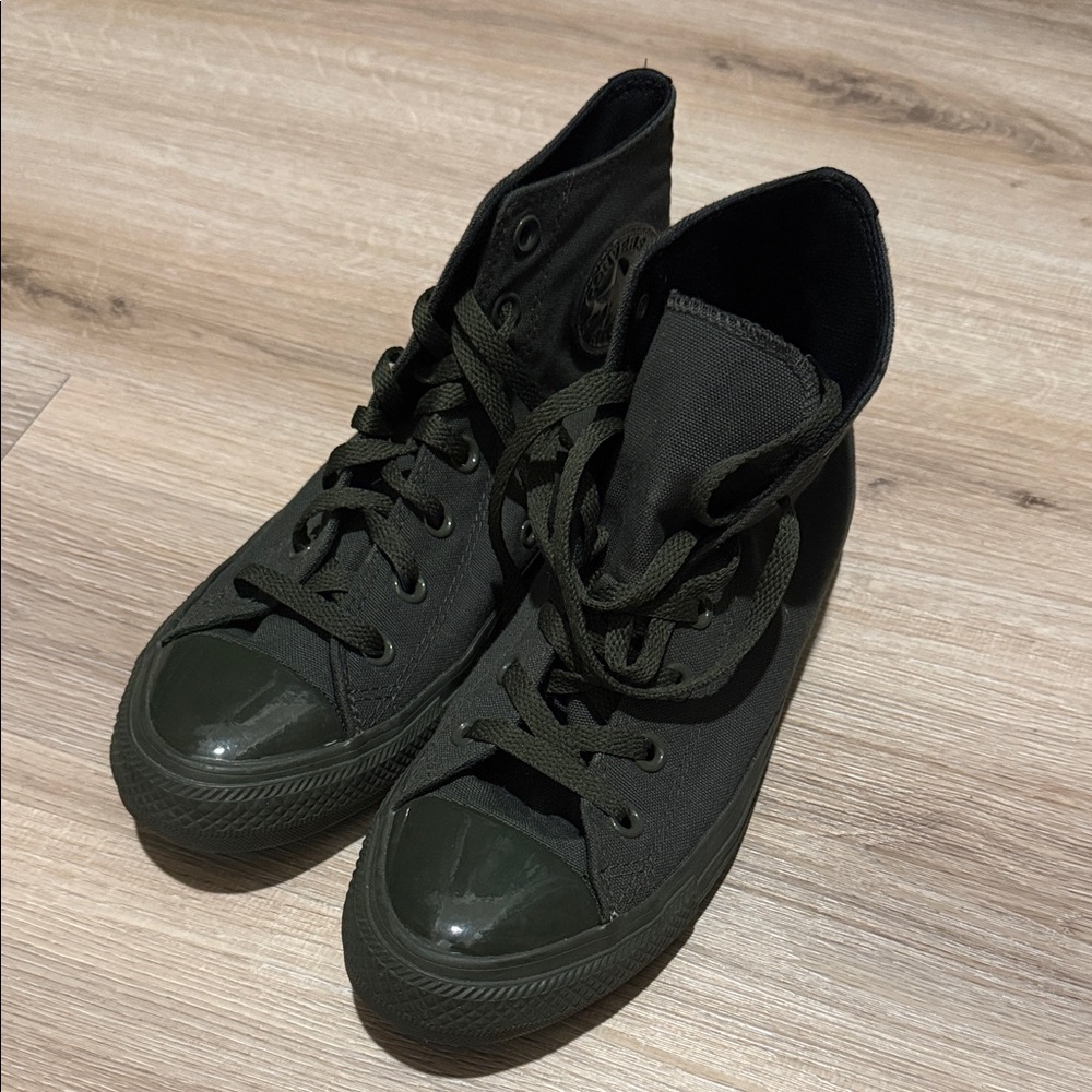 Converse Dark Green High-Top Athletic Shoes